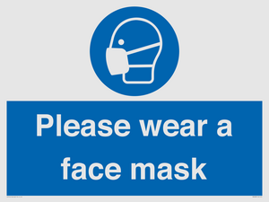 Please wear a face mask